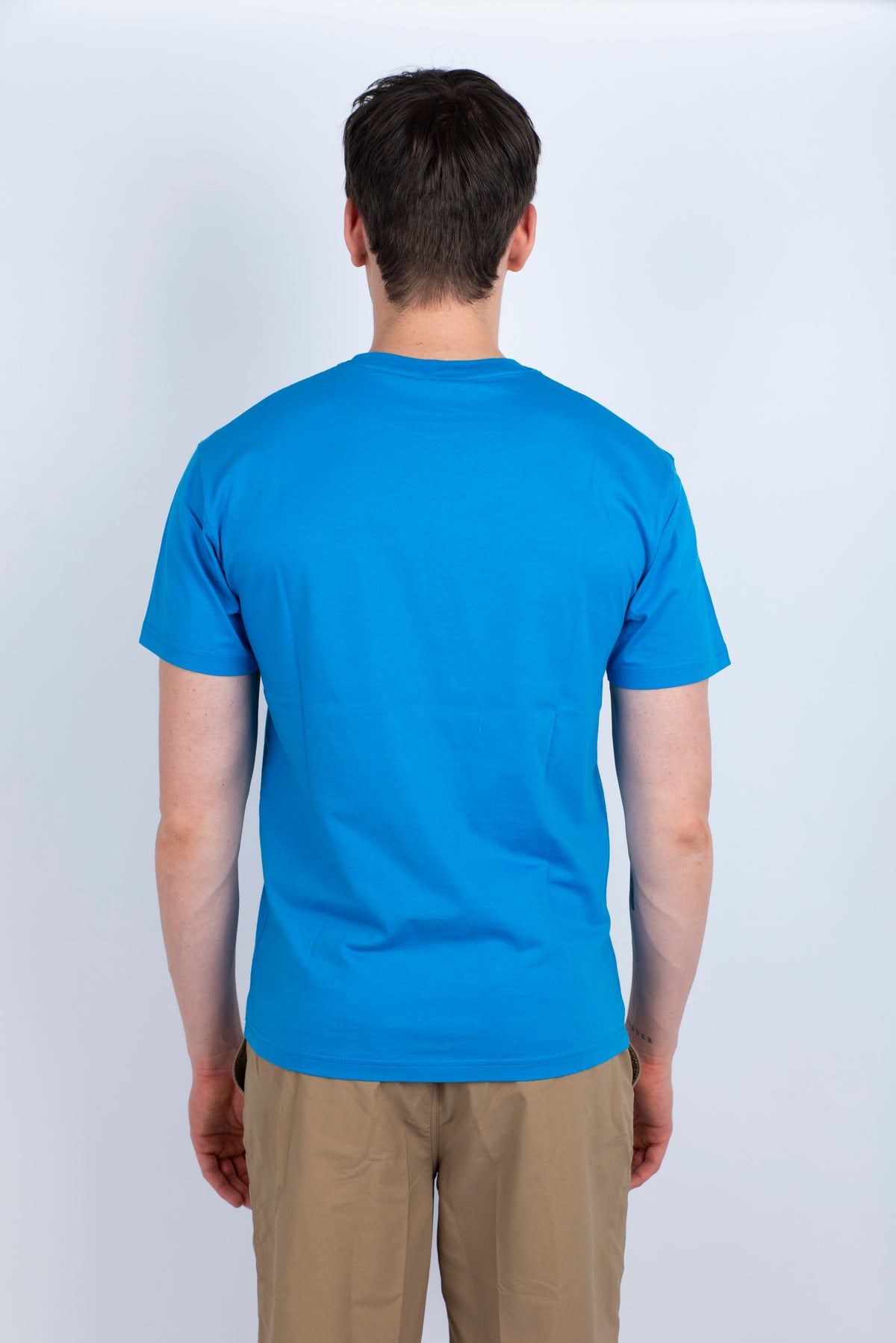 T-shirt girocollo con logo blu M129TEJ78OT A6600 SUNDEK 