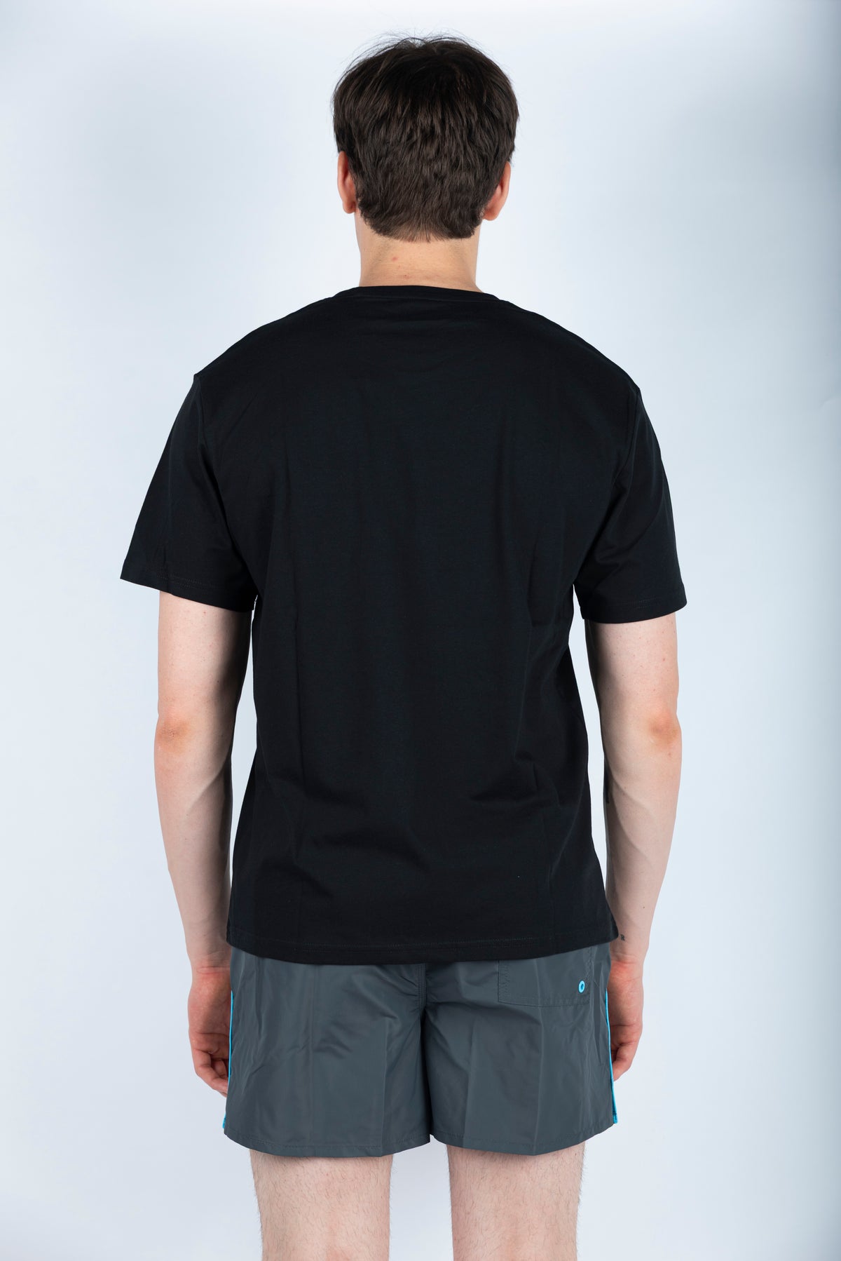 T-shirt con logo stampato nero M301TEJR900 00400 SUNDEK 