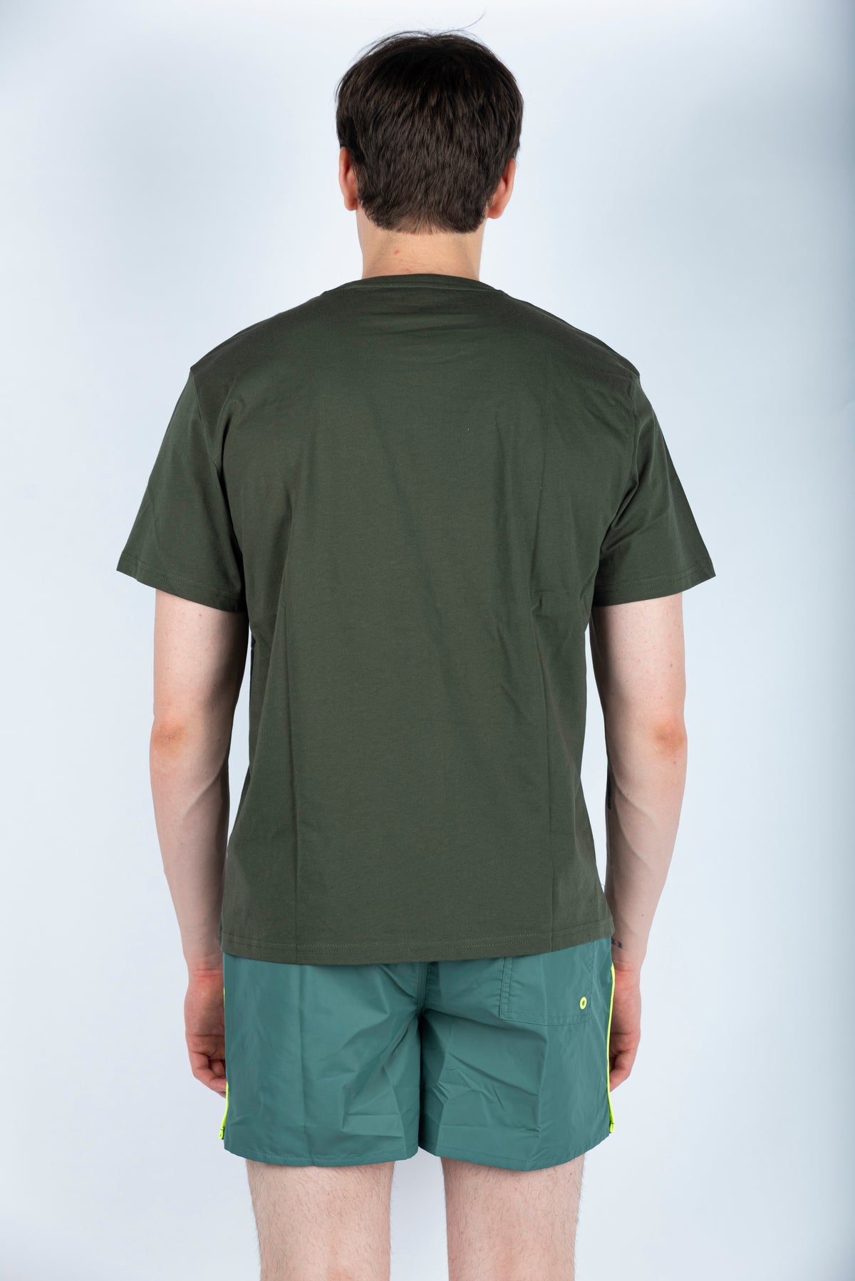 T-shirt con logo stampato verde M301TEJR900 30200 SUNDEK 
