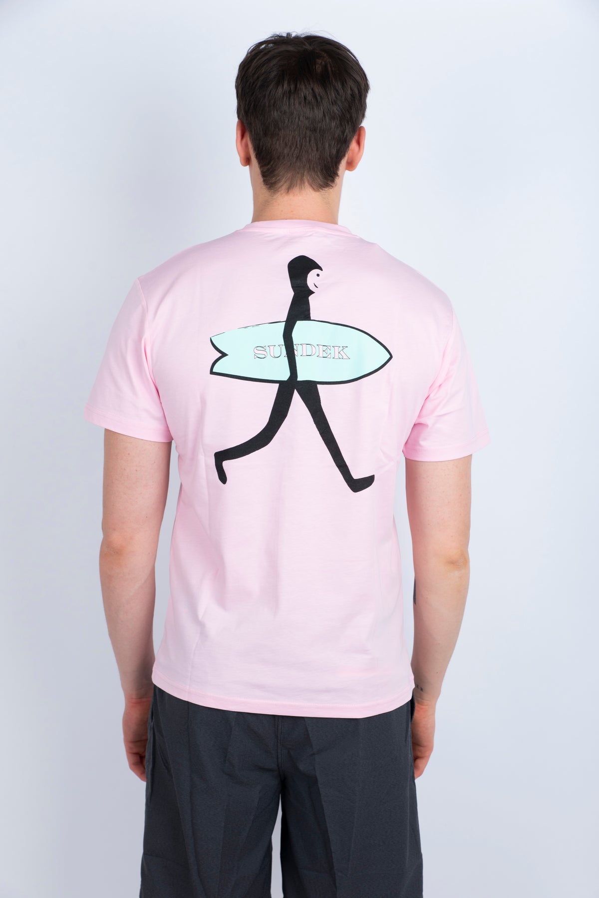 T-shirt con tasca Wetsuit rosa M673TEJ7800 53200 SUNDEK 