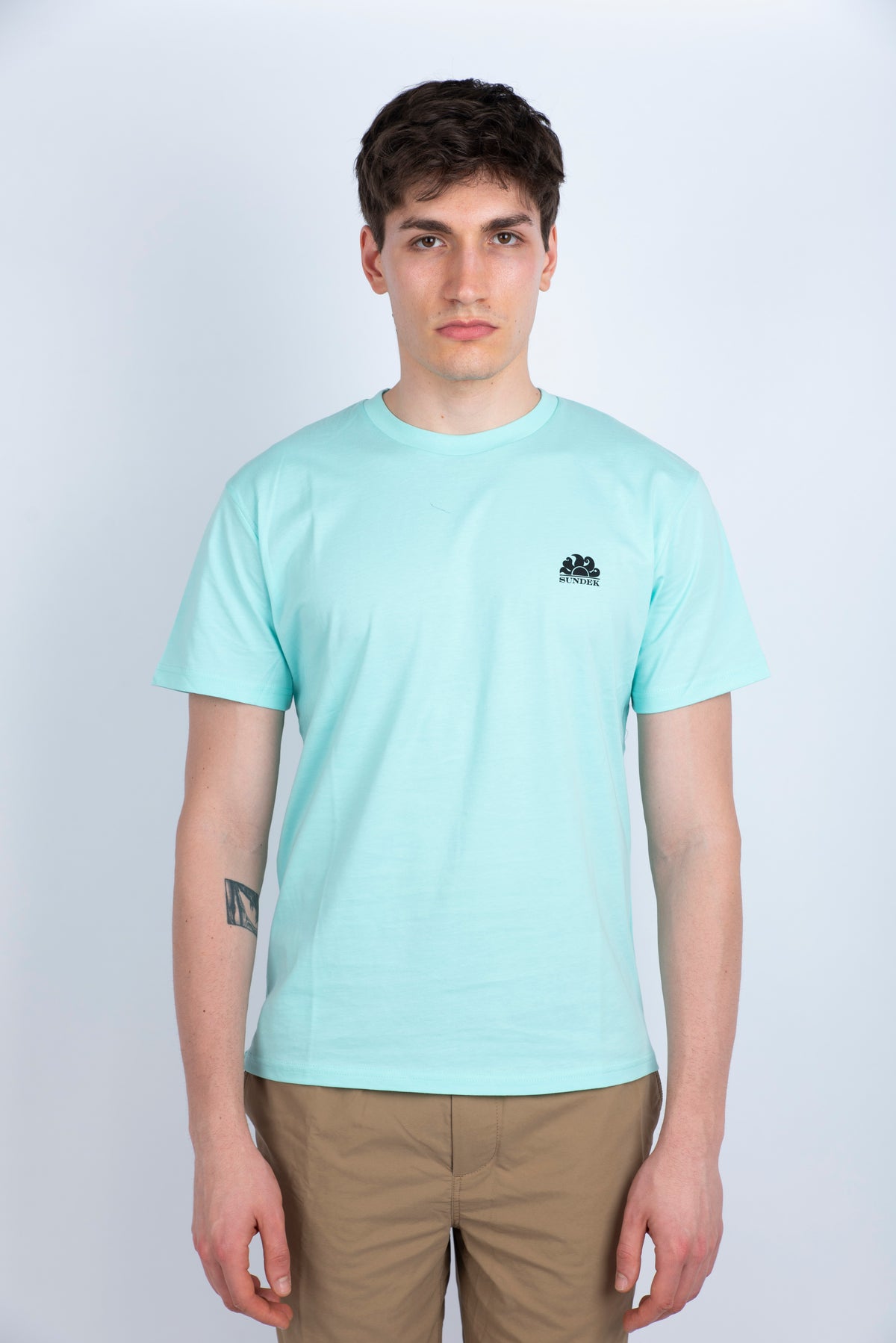 T-shirt con tasca Wetsuit azzurro M673TEJ7800 A6300 SUNDEK 