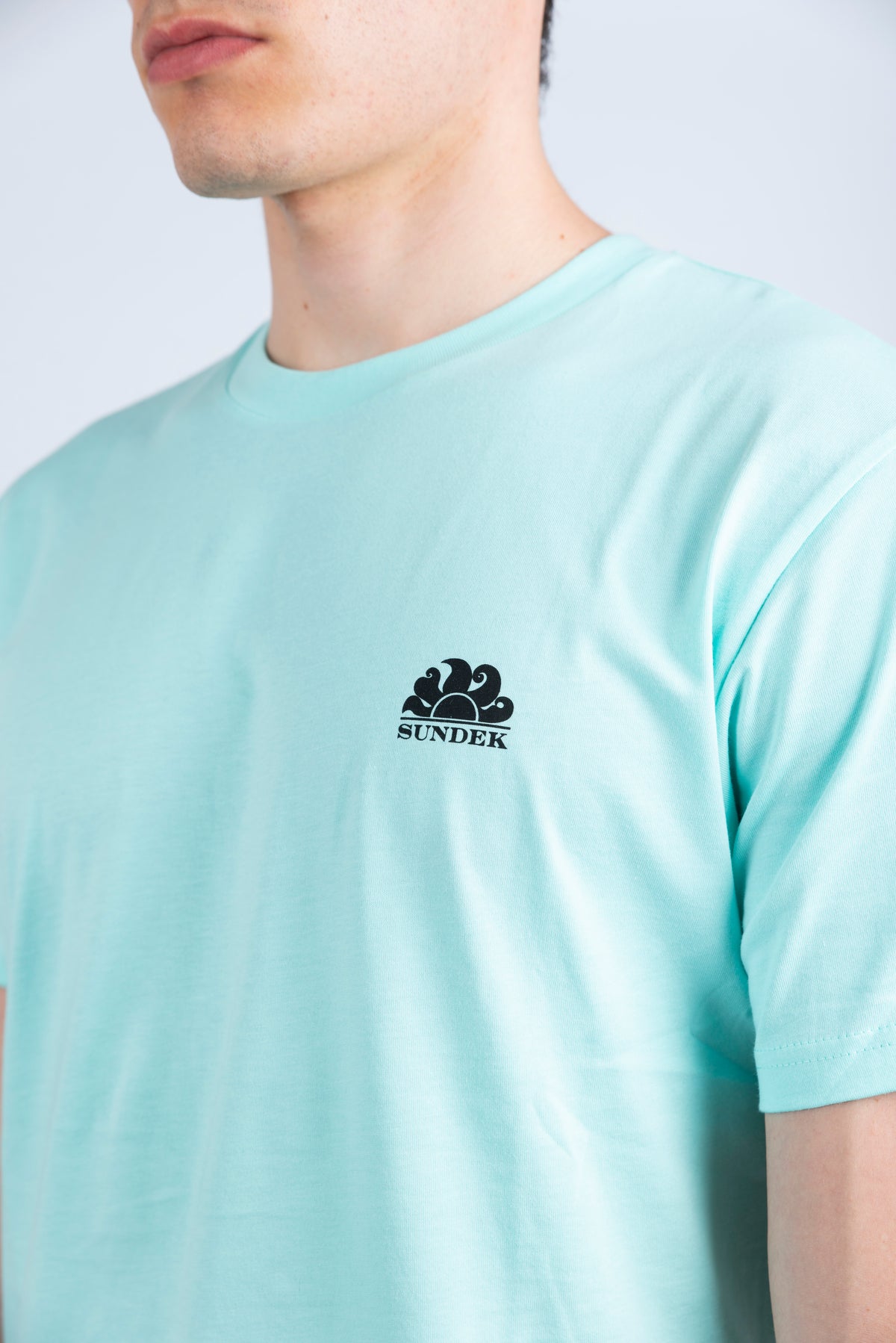 T-shirt con tasca Wetsuit azzurro M673TEJ7800 A6300 SUNDEK 