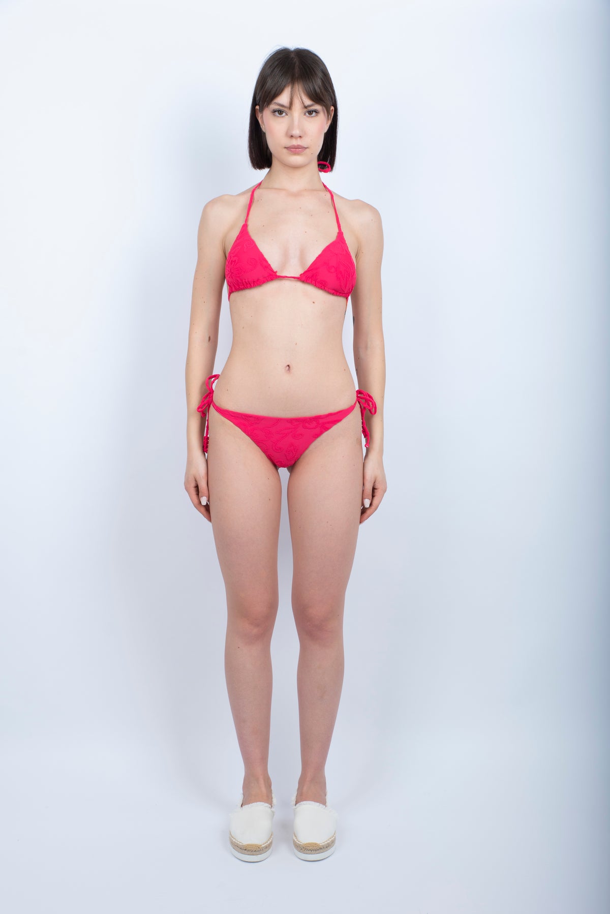 Bikini Jennifer Monroe in spugna con lacci e fianchi regolabili e motivo SK23 pitaya W101KTTW610KBT A7023 SUNDEK 