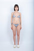 Bikini Caladesi Anita bralette stampa Fleur de Joie con fianchi regolabili nero
