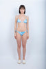 Bikini Caladesi Anita bralette stampa Fleur de Joie con fianchi regolabili bilberry