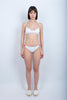 Top bralette e slip brasiliana bianco