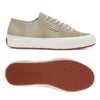 Shoe with washed cotton upper