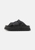 Sandalo GoldenGlow Slide nero donna