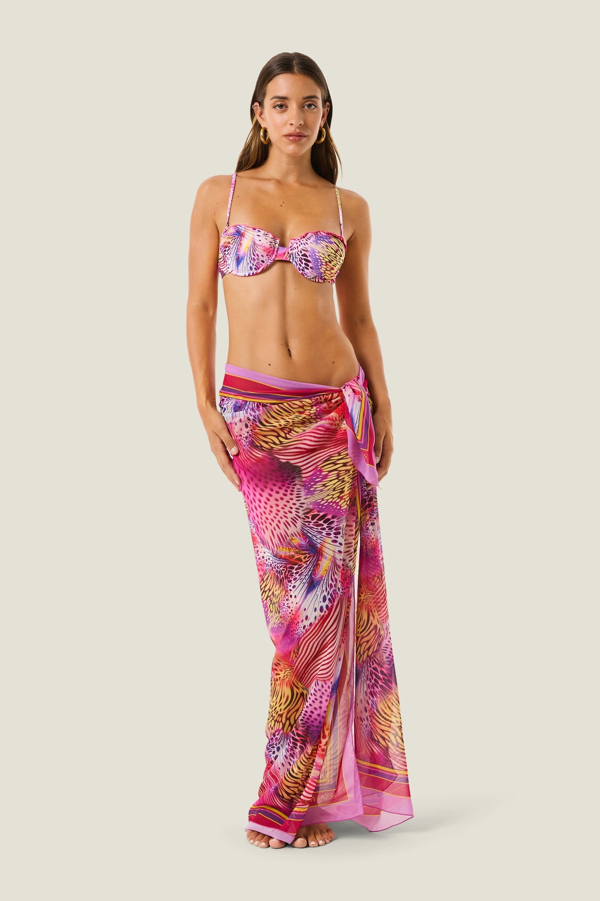 Pareo pink butterfly 126WACPR5789 200 4GIVENESS 