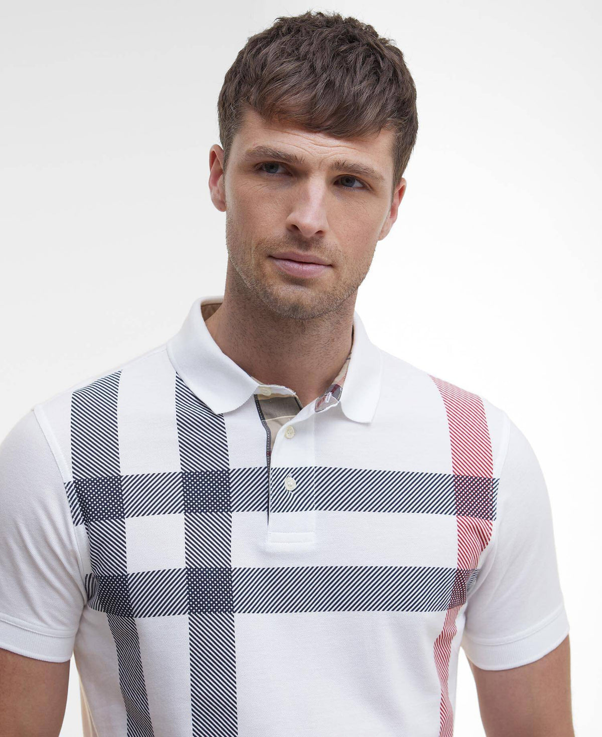 Polo Blaine Oversized Tartan MML1117 WH11 BARBOUR 