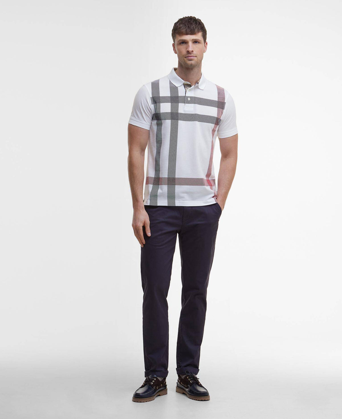 Polo Blaine Oversized Tartan MML1117 WH11 BARBOUR 