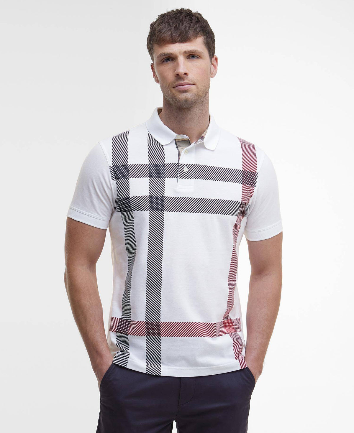 Polo Blaine Oversized Tartan MML1117 WH11 BARBOUR 
