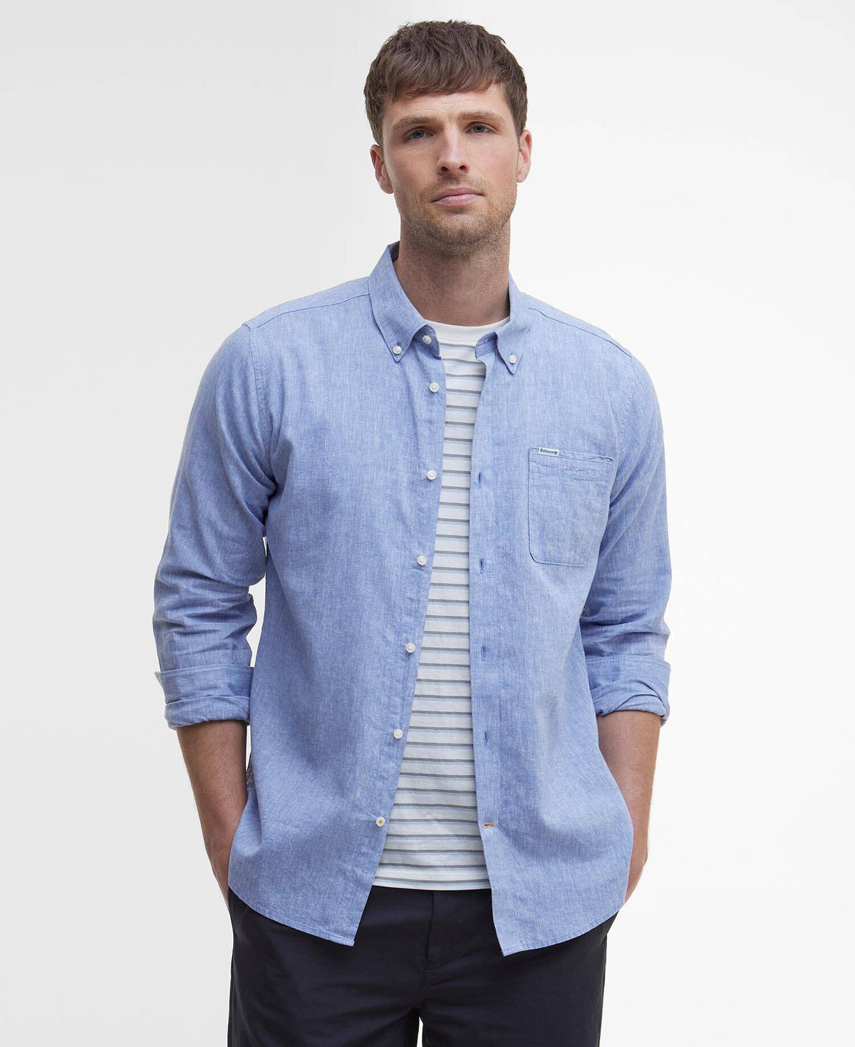 Camicia sartoriale Nelson MSH5090 BL33 BARBOUR 