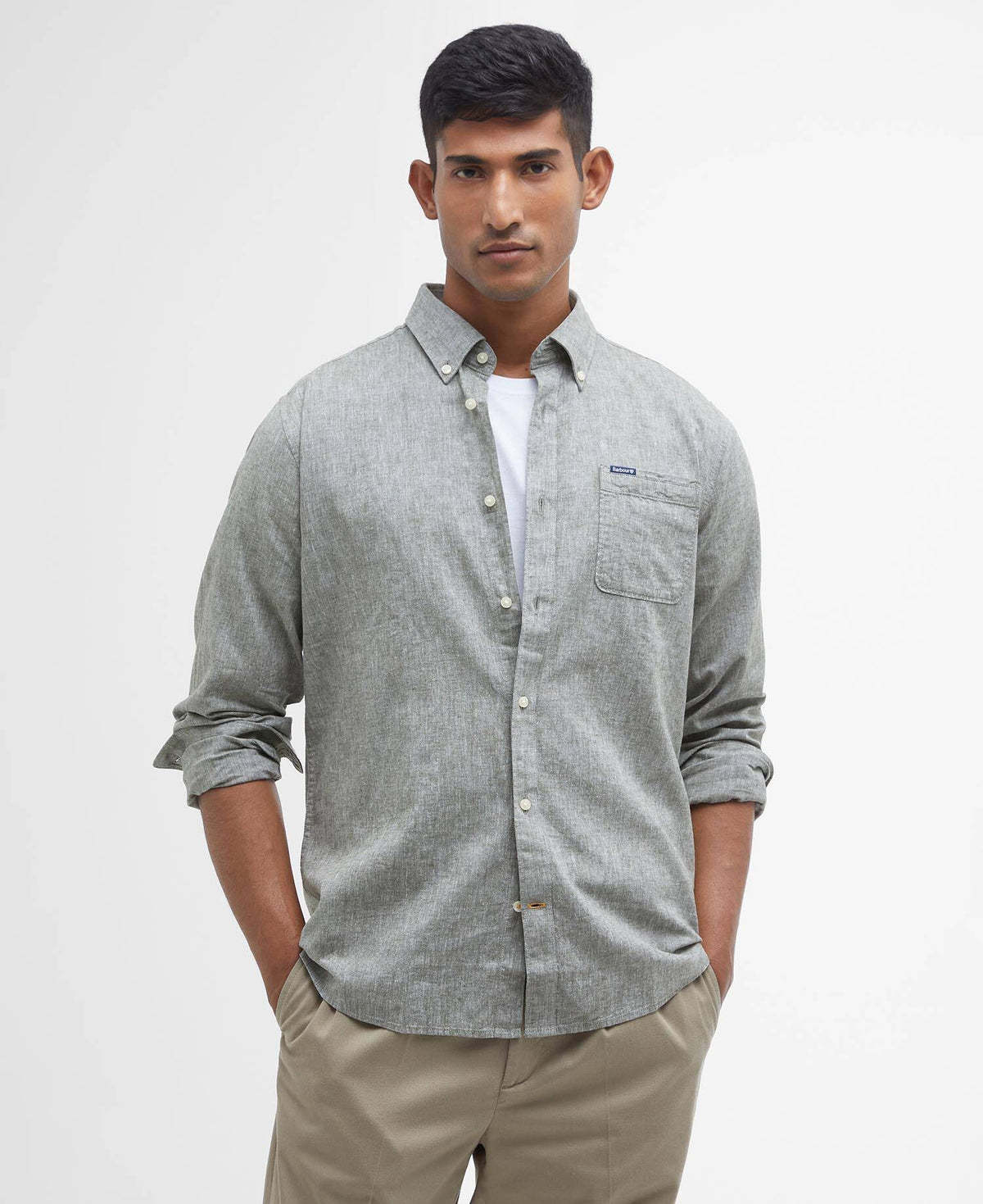 Camicia sartoriale Nelson MSH5090 OL31 BARBOUR 