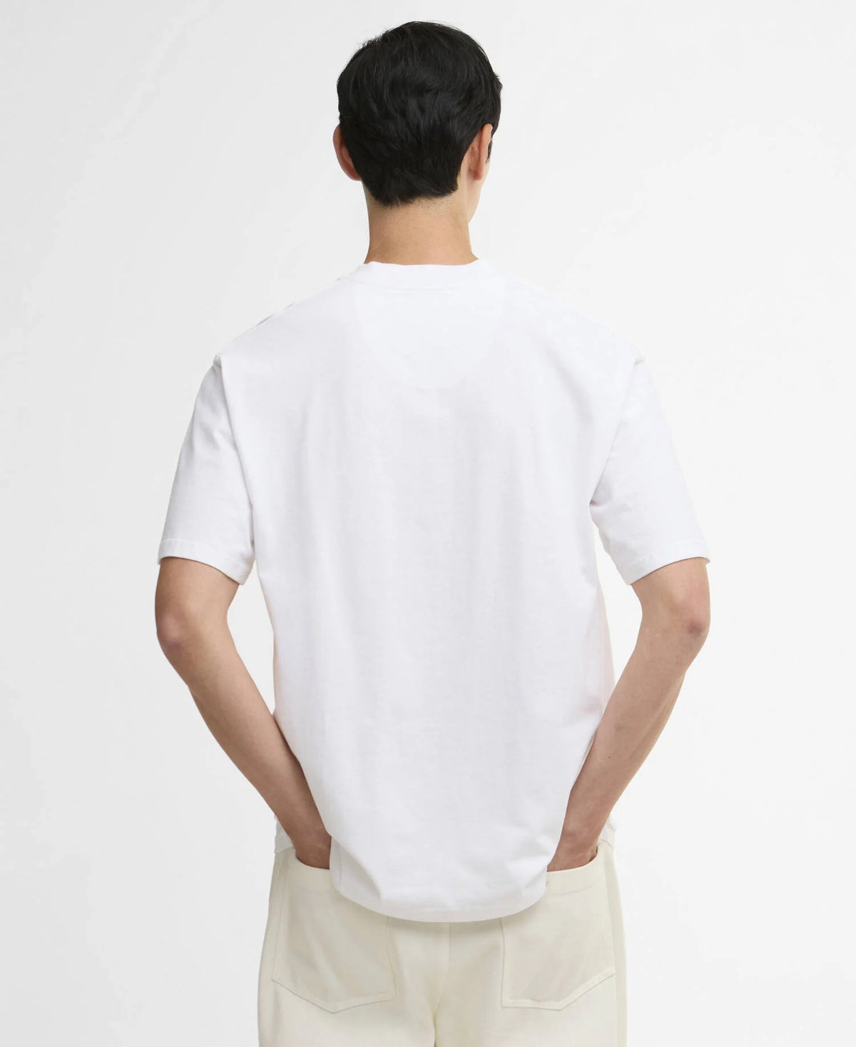 T-shirt oversize con stampa MTS1573 WH11 BARBOUR 