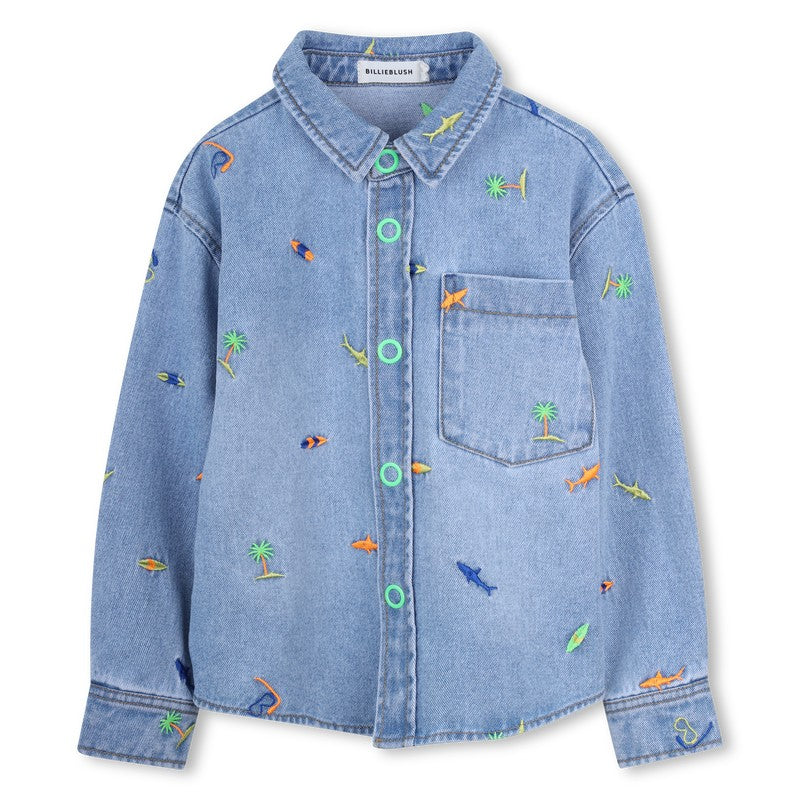 Denim Overshirt U22185 Z18A BILLIEBLUSH 