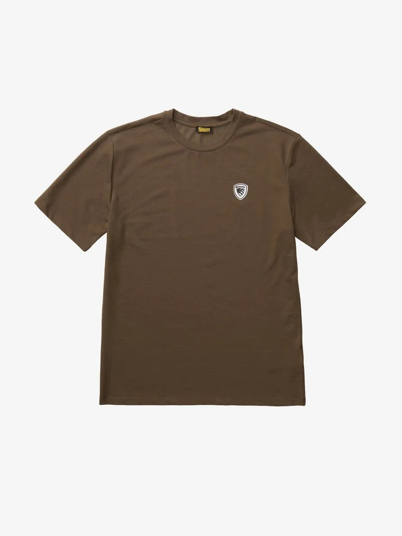 T-shirt scudo cangiante Jan 26SBLUH02065 60H BLAUER 
