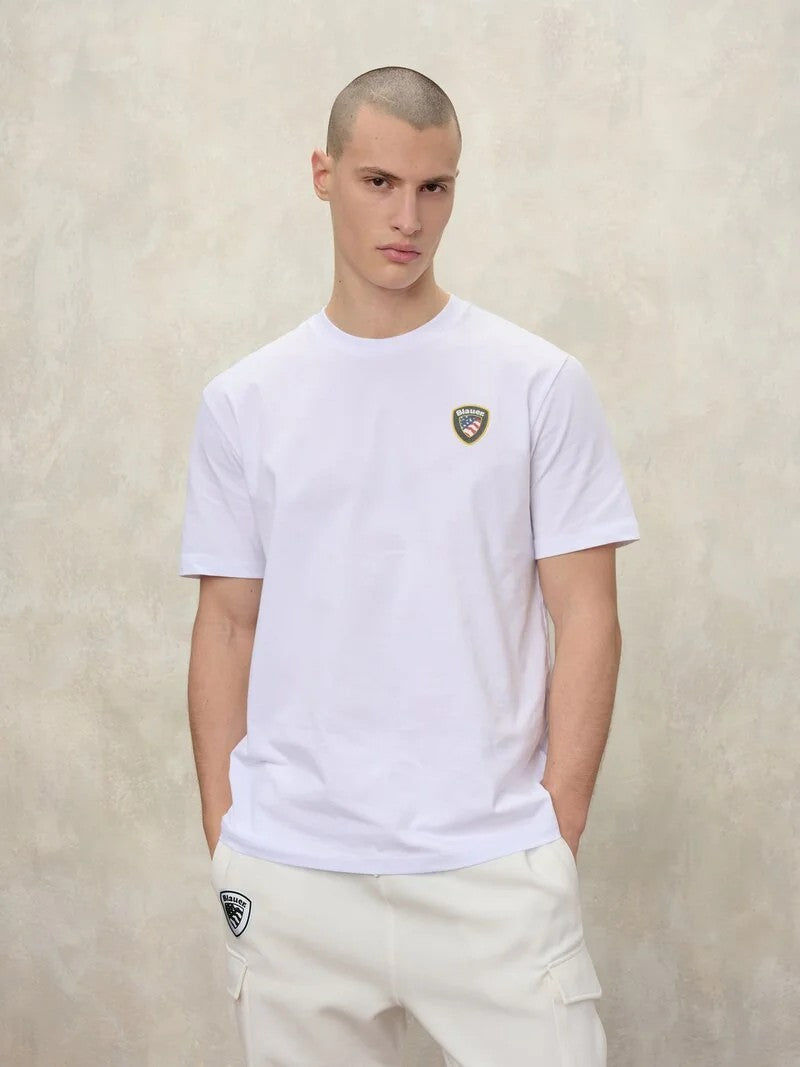 T-shirt Faxon 26SBLUH02284 100 BLAUER 