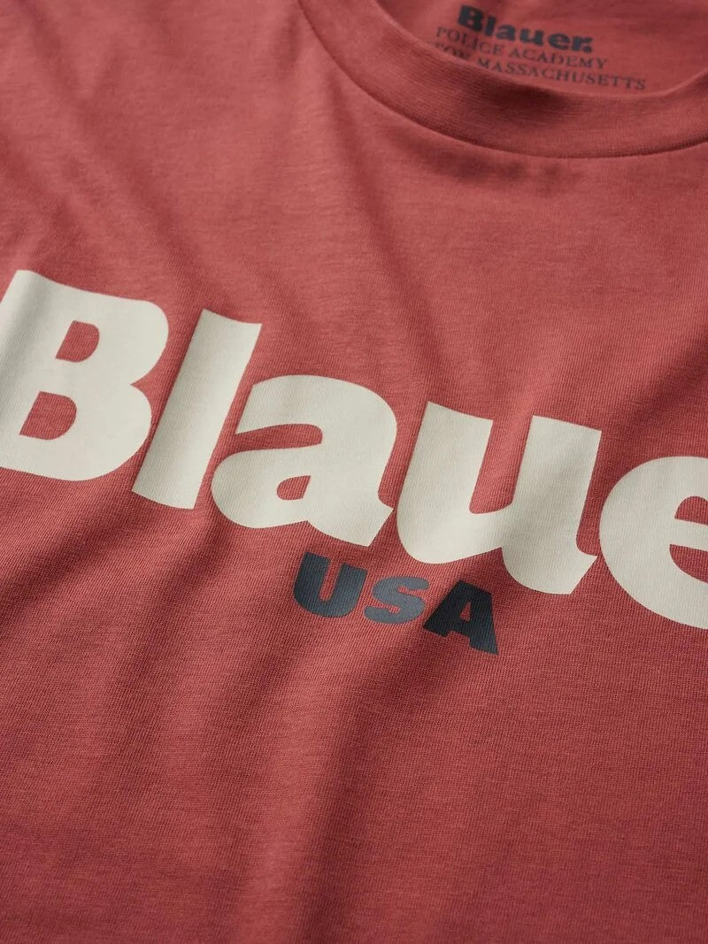 T-shirt con logo 26SBLUH02299 586 BLAUER 