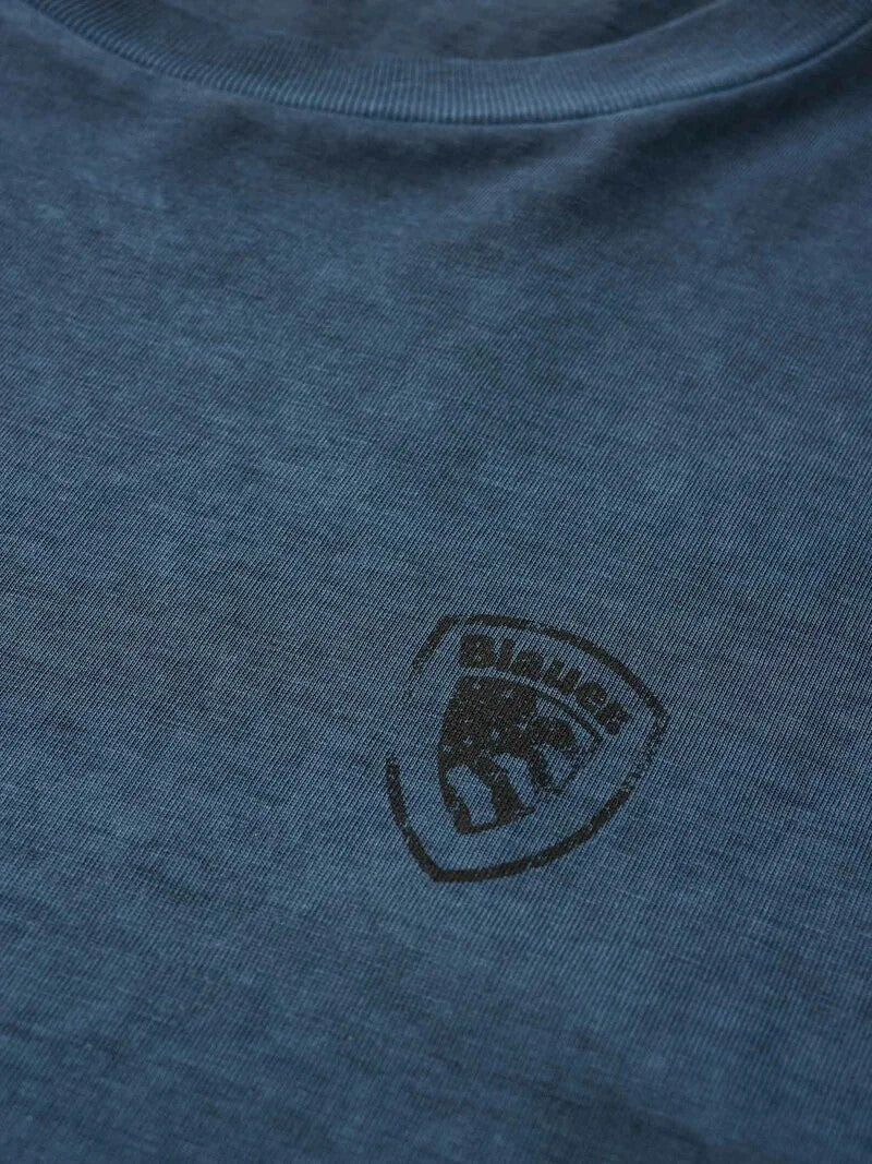 T-shirt Greenough 26SBLUH02347 888 BLAUER 