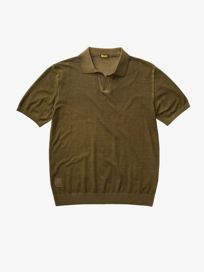 Maglia polo sfumata Esmond 26SBLUM06481 60H BLAUER 