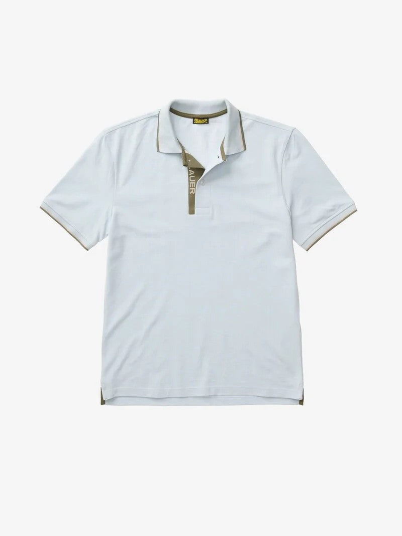 Polo parkson con logo a doppia riga 26SBLUT02295 80E BLAUER 