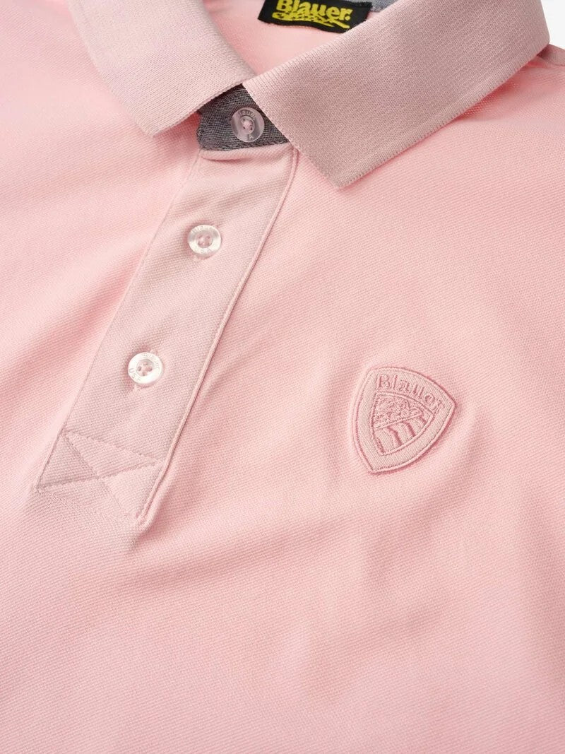 Polo in piquet Philp 26SBLUT02321 411 BLAUER 