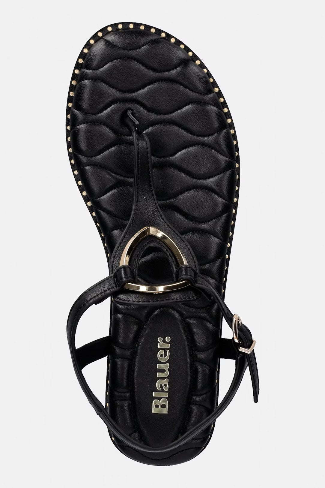 Sandali Ashley S6ASHLEY02LEA BLK BLAUER SHOES 