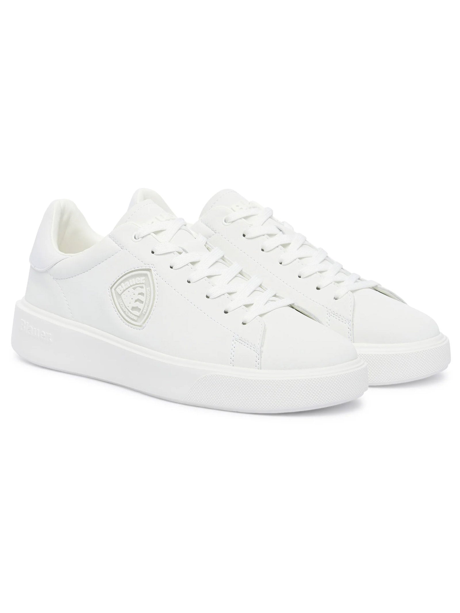 Sneakers Buck S6BUCK07LEA WHI BLAUER SHOES 