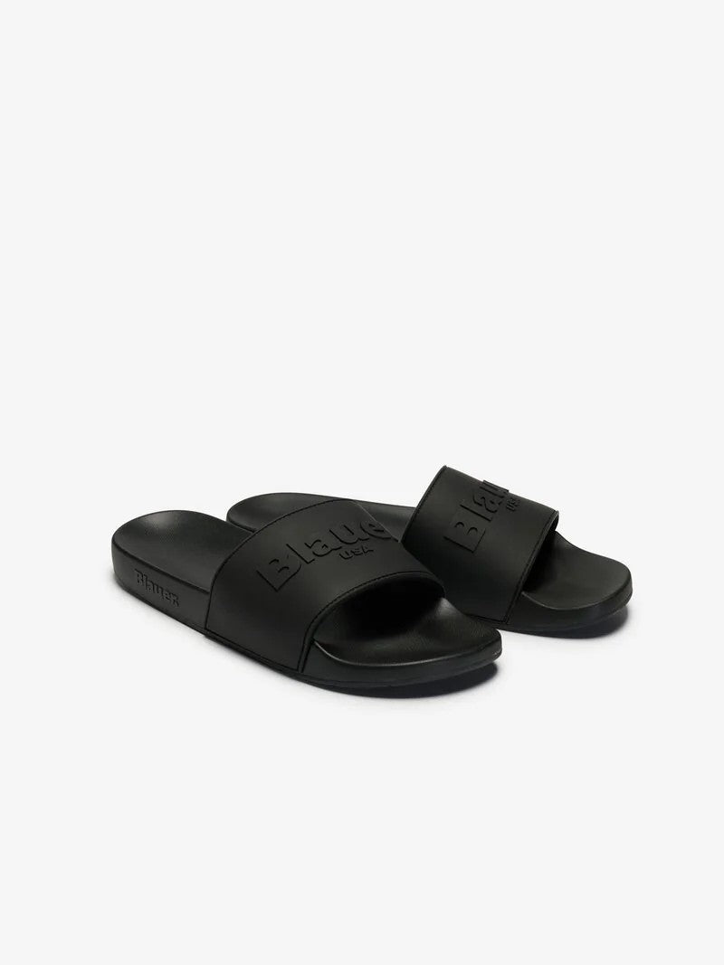 Slipper Jasper S6JASPER03PUC BLK BLAUER SHOES 