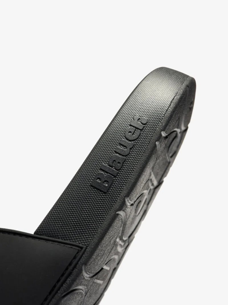 Slipper Jasper S6JASPER03PUC BLK BLAUER SHOES 