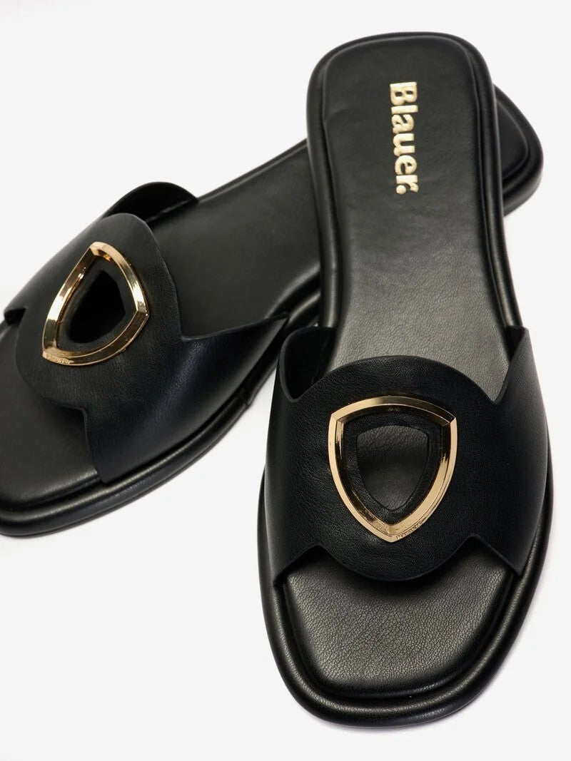 Sandal Moody S6MOODY01LEA BLK BLAUER SHOES 