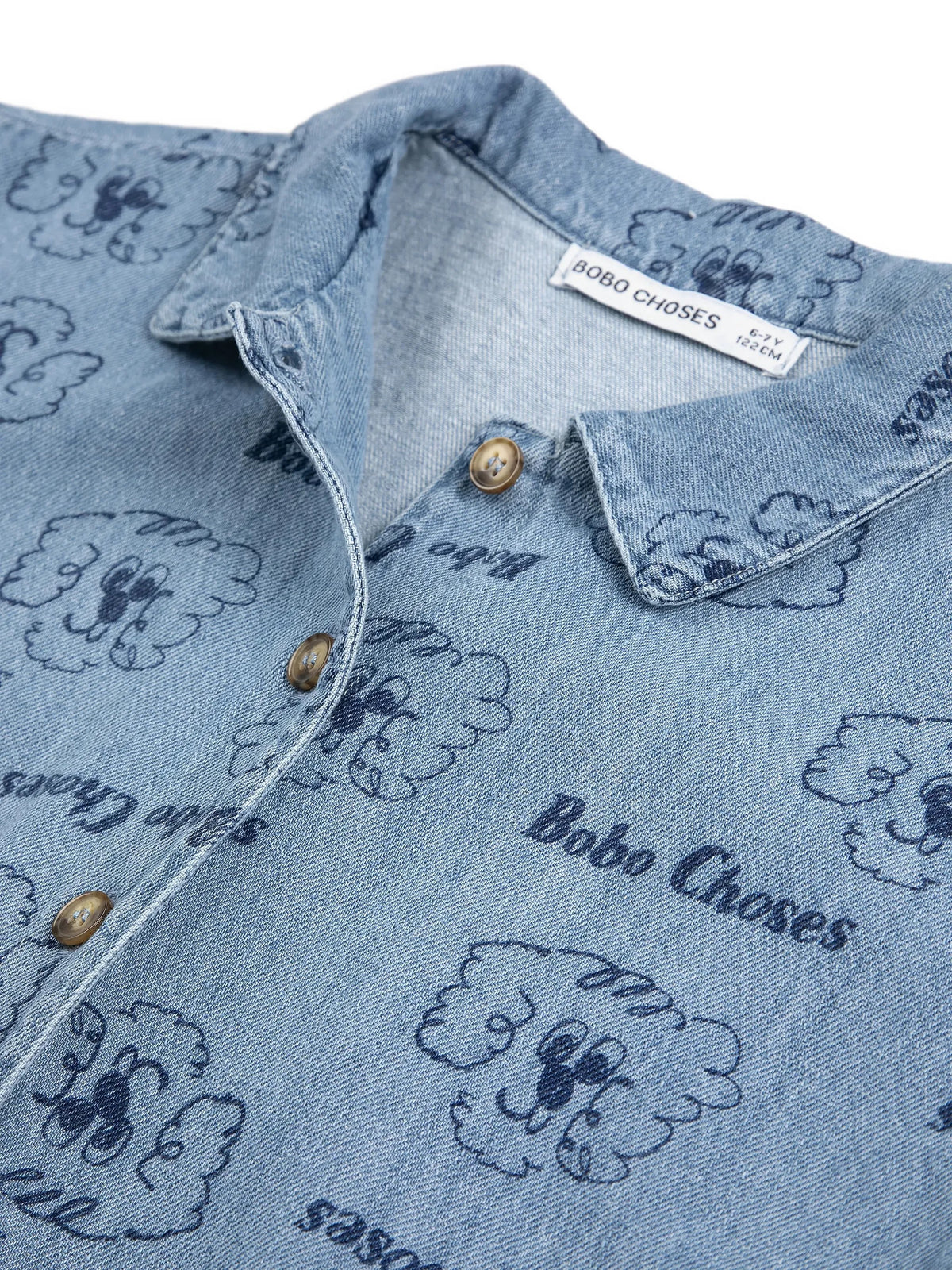 Camicia logo all-over B126AC037 461 BOBO CHOSES 