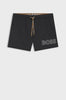 Swim shorts with outlined logo