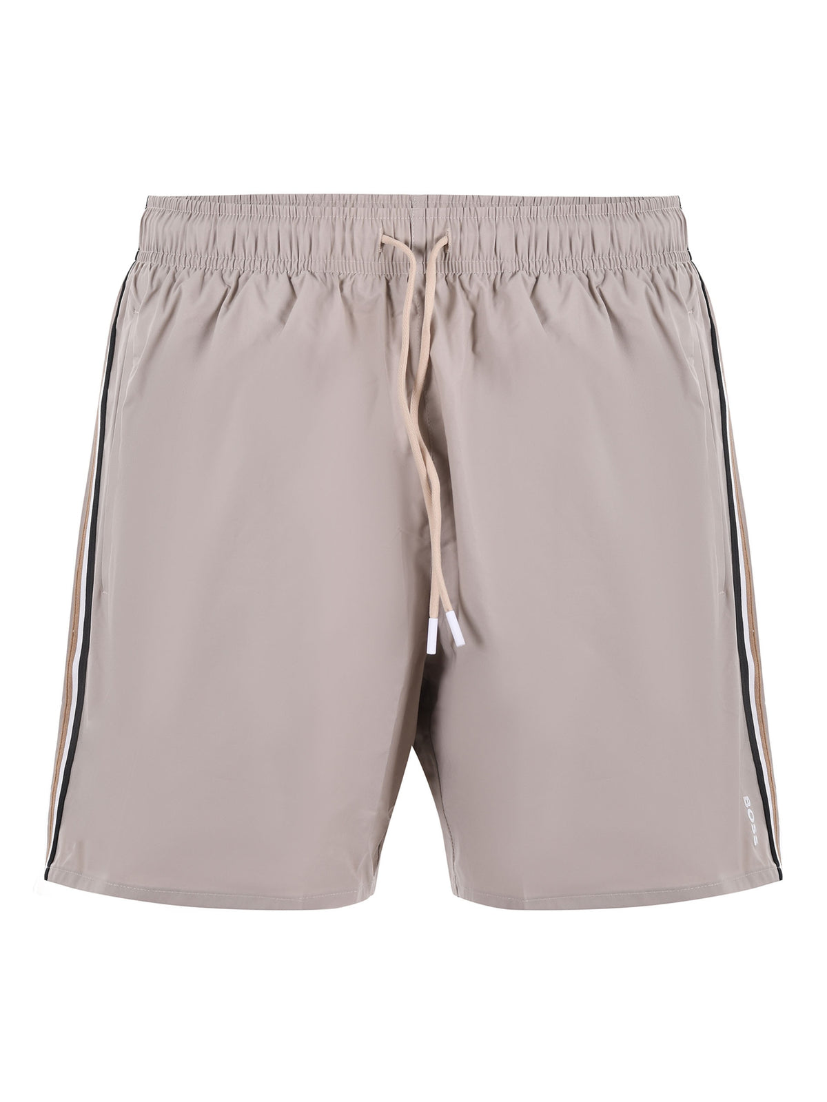 Boxer da mare con righe tipiche del marchio e logo 50491594 274 BOSS 