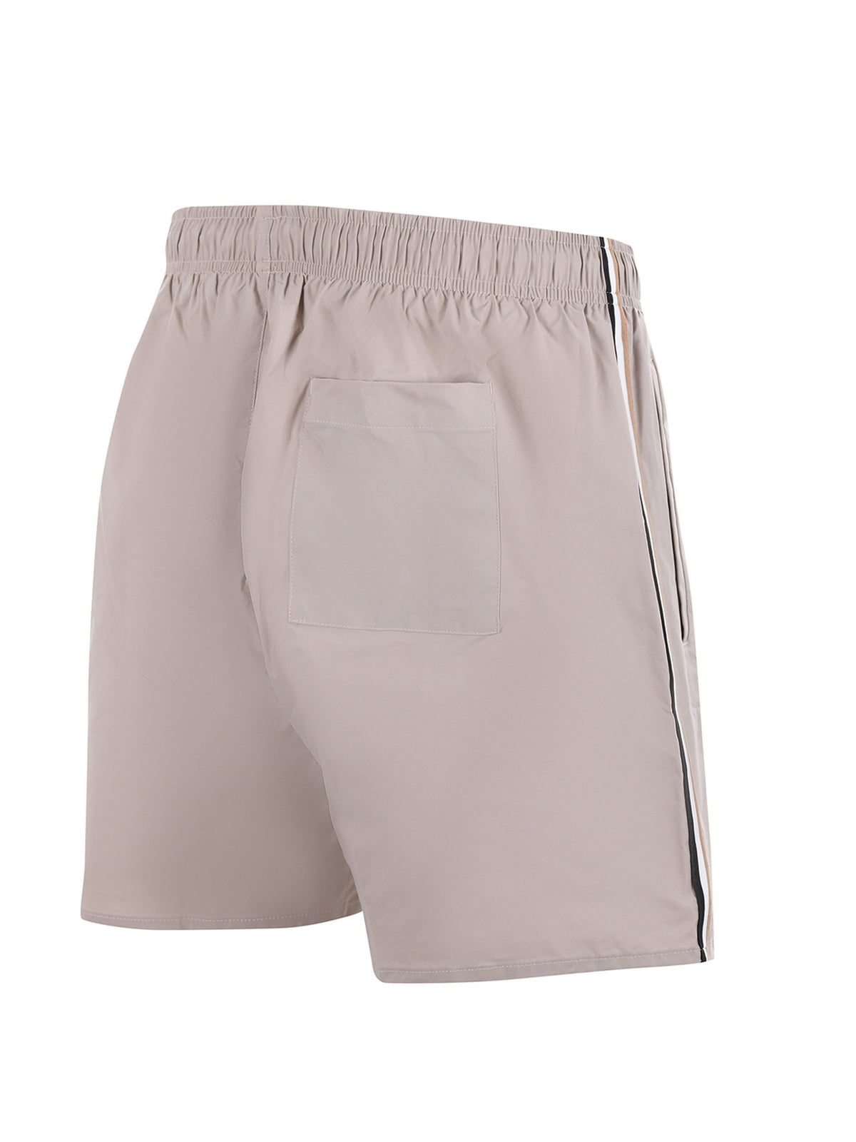 Boxer da mare con righe tipiche del marchio e logo 50491594 274 BOSS 