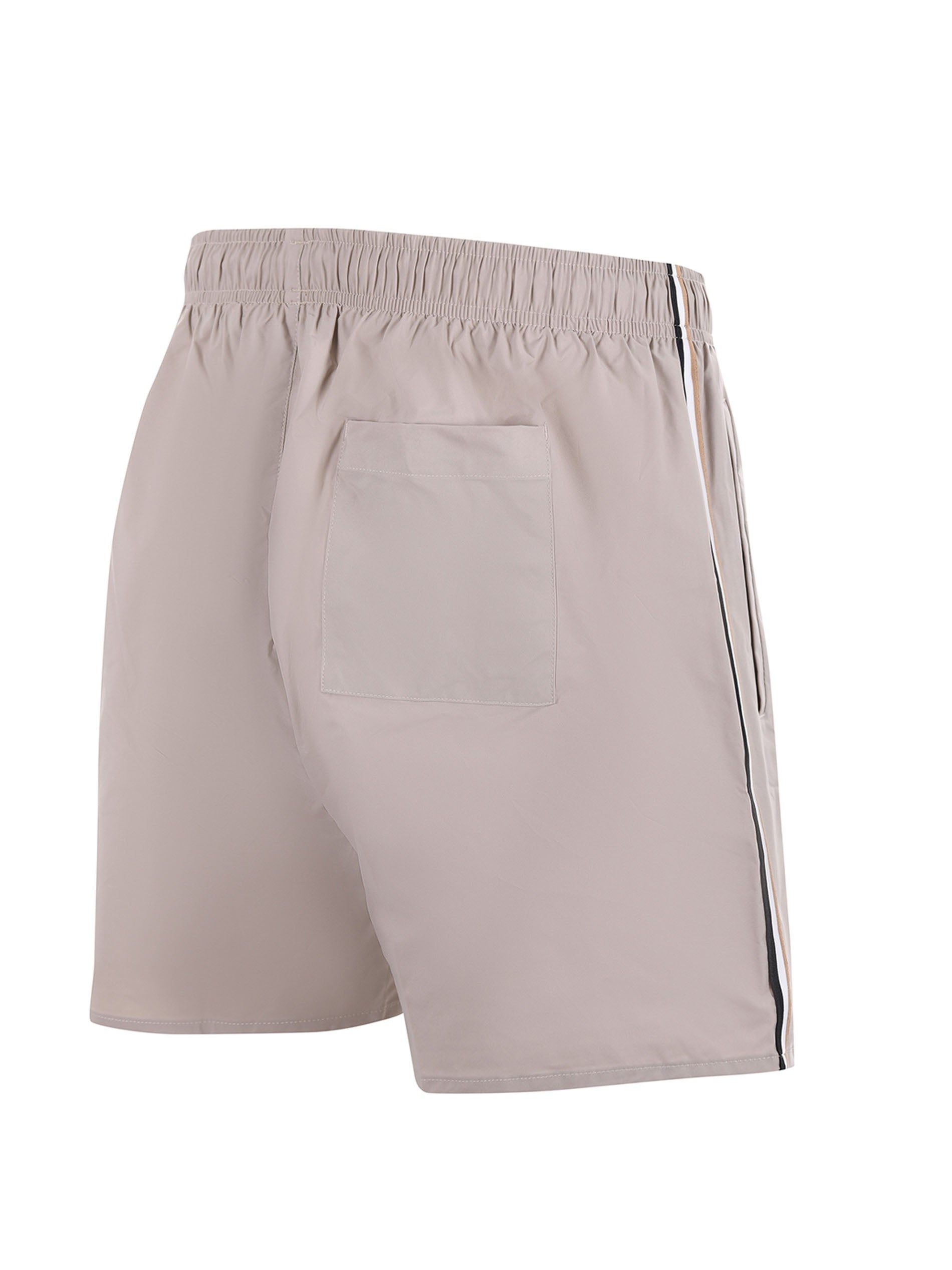 Boxer da mare con righe tipiche del marchio e logo 50491594 274 BOSS 