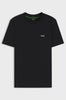 Stretch cotton T-shirt with logo