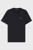 Stretch cotton T-shirt with logo