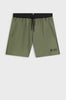 Swim shorts with contrast logo and trims