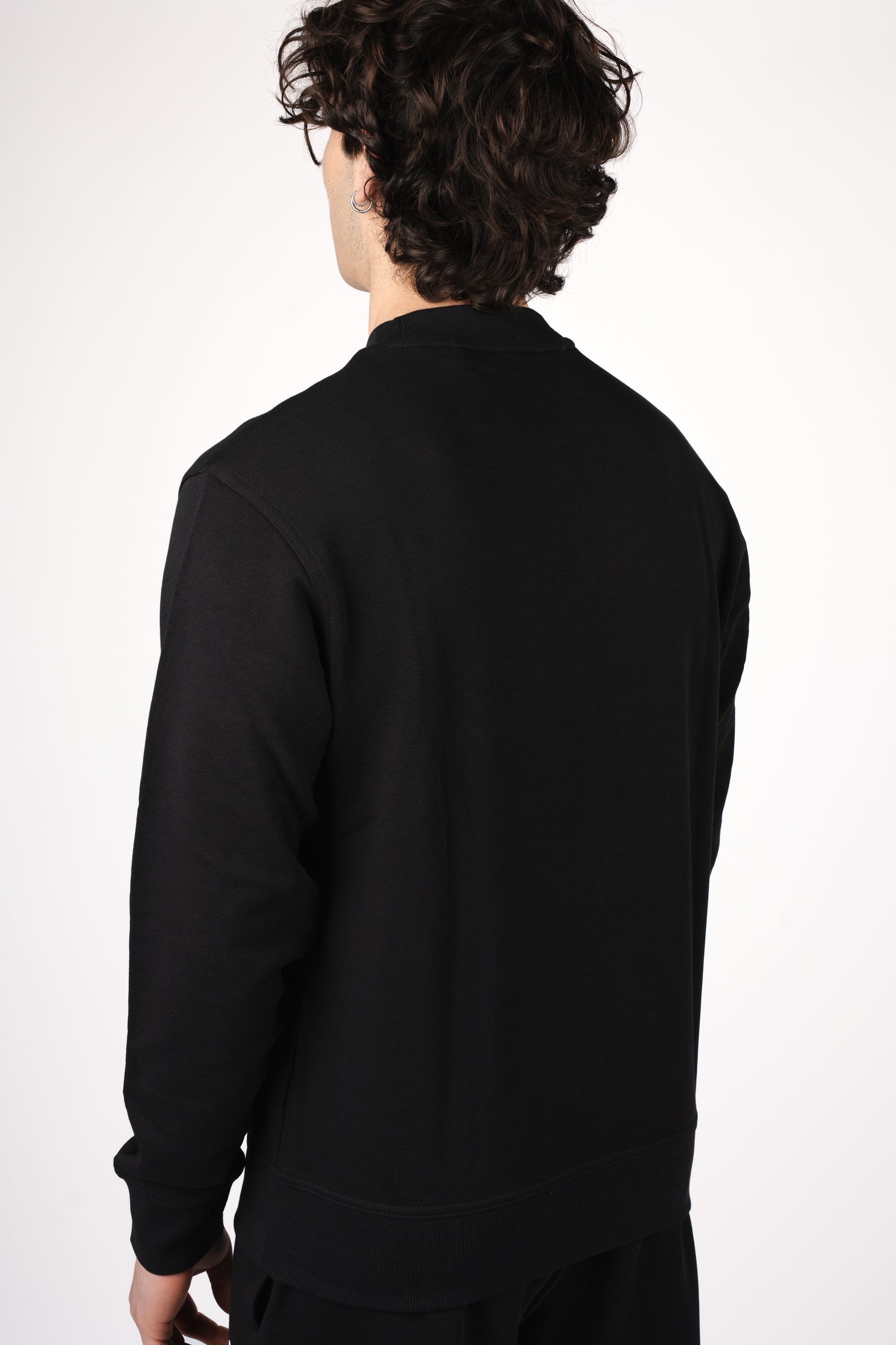 Felpa relaxed fit con logo a contrasto 50514541 001 BOSS 