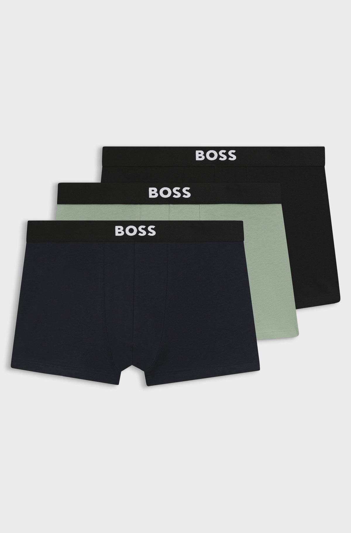 Boxer corti in cotone elasticizzato in confezione da tre 50544263 977 BOSS 