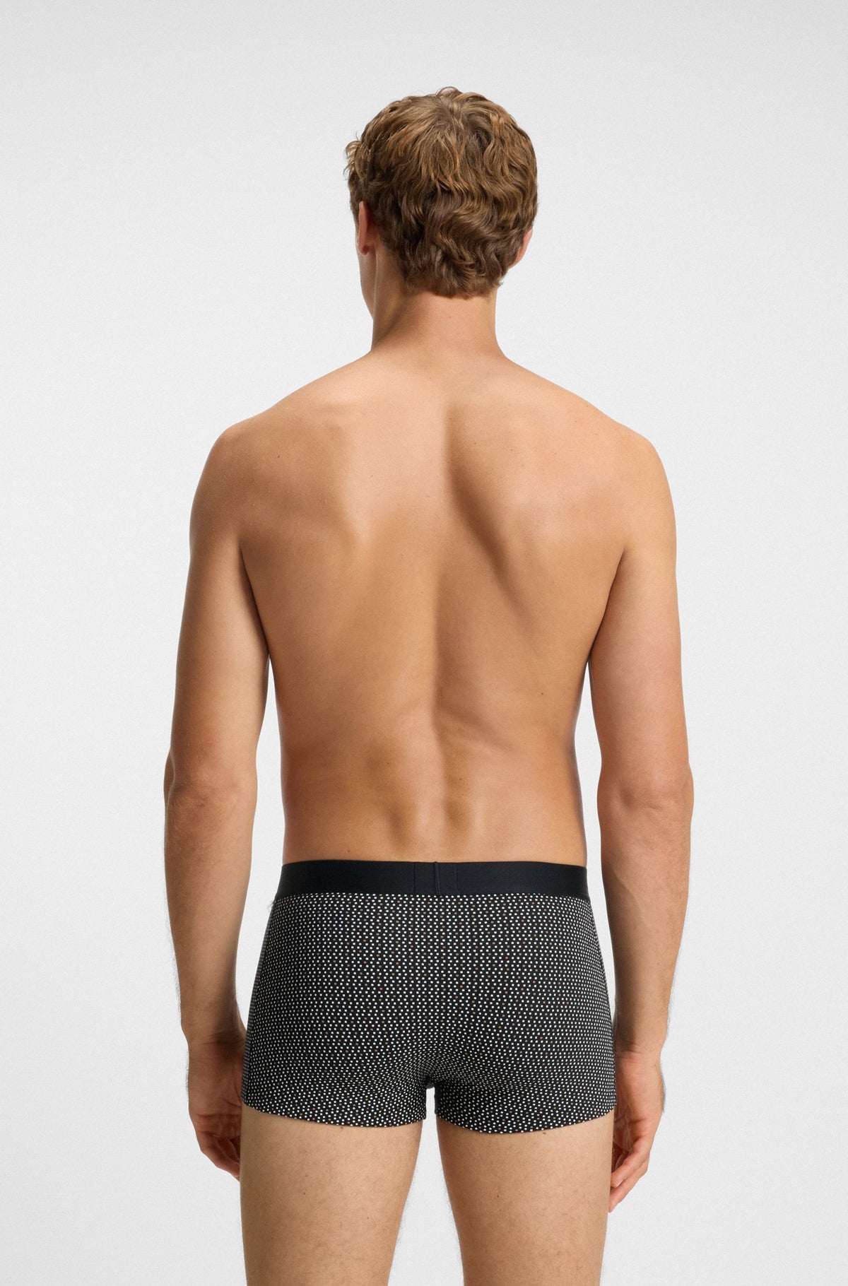 Boxer corti in cotone elasticizzato con logo in confezione da tre 50549832 281 BOSS 