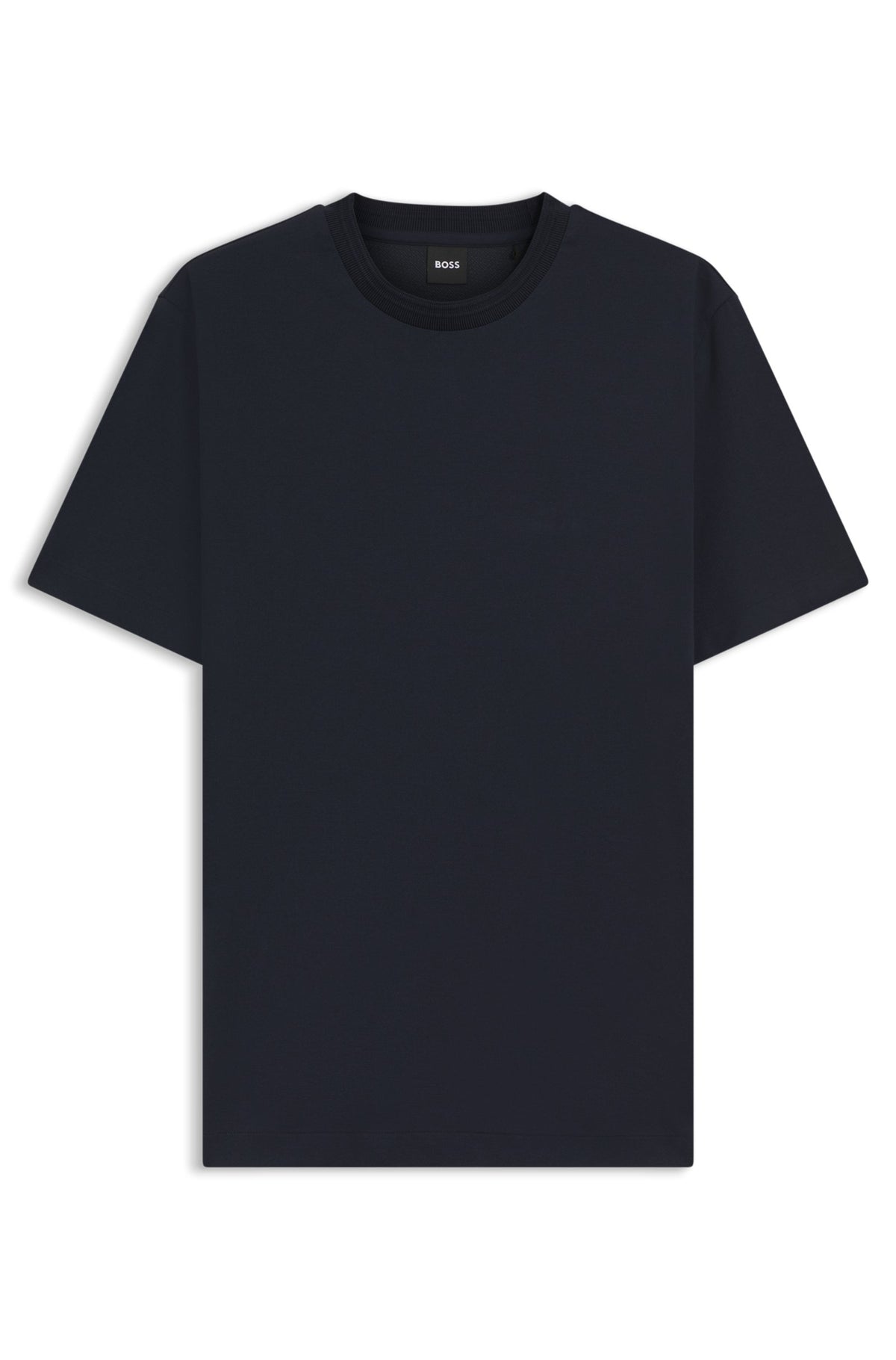 T-shirt con monogramma interno in cotone misto 50554180 404 BOSS 