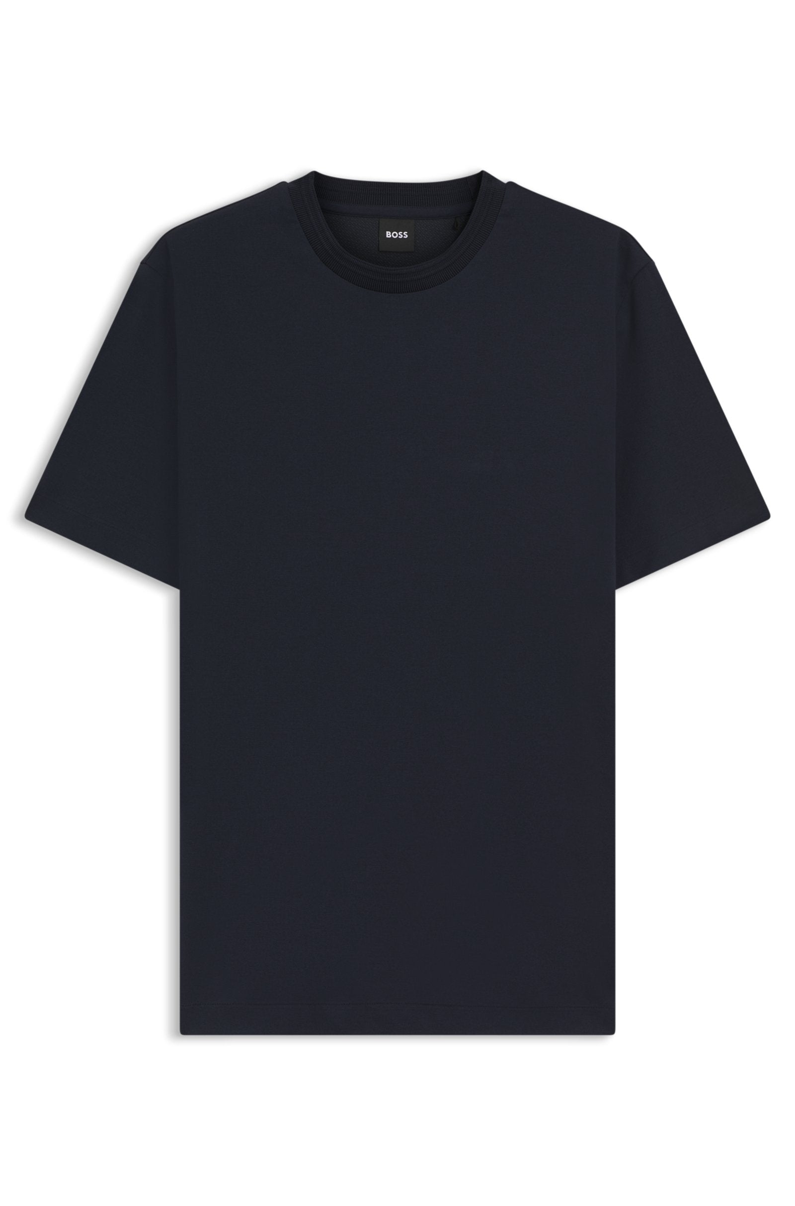 T-shirt con monogramma interno in cotone misto 50554180 404 BOSS 