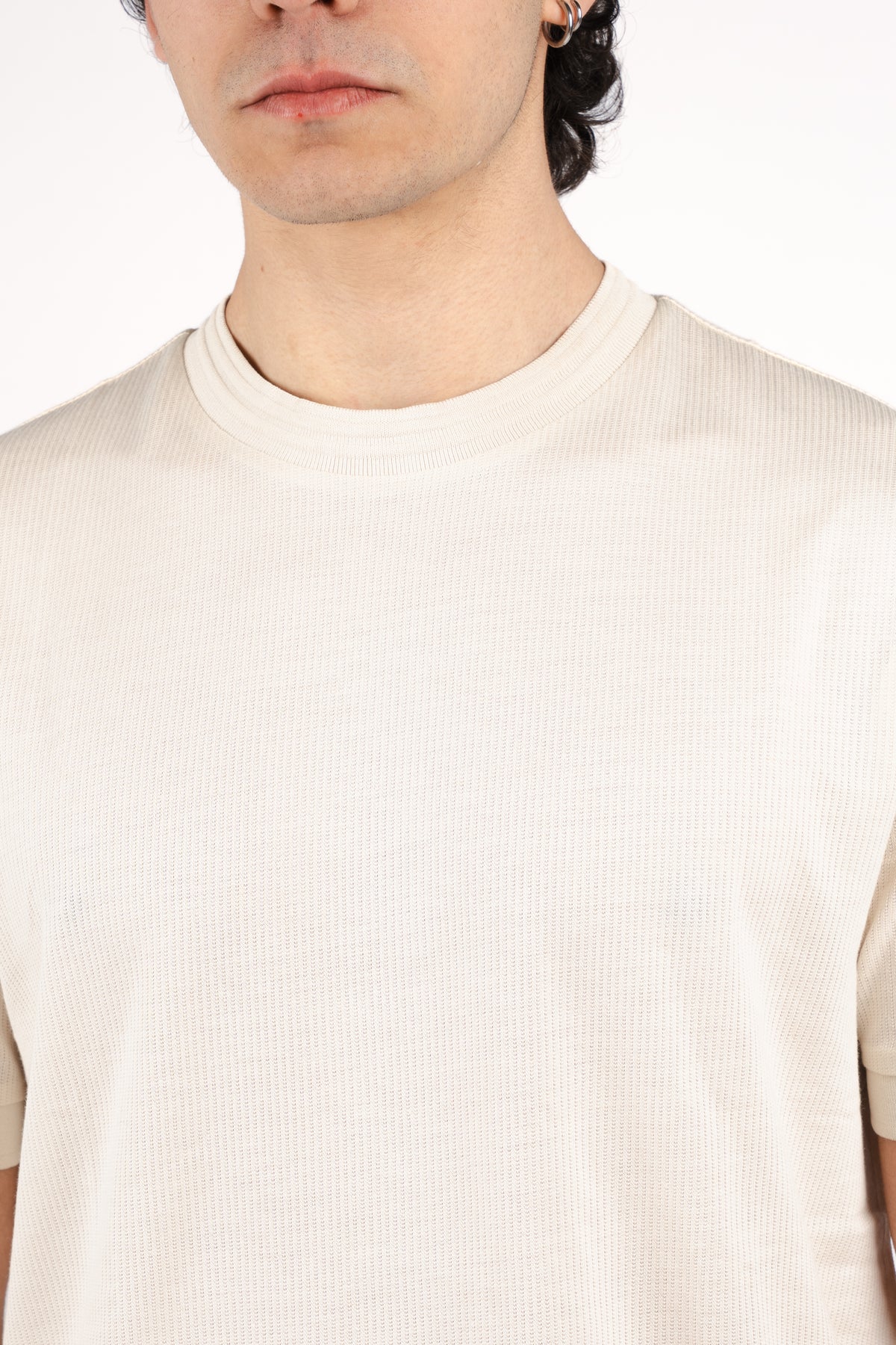 T-shirt regular fit in misto cotone mercerizzato 50554626 131 BOSS 