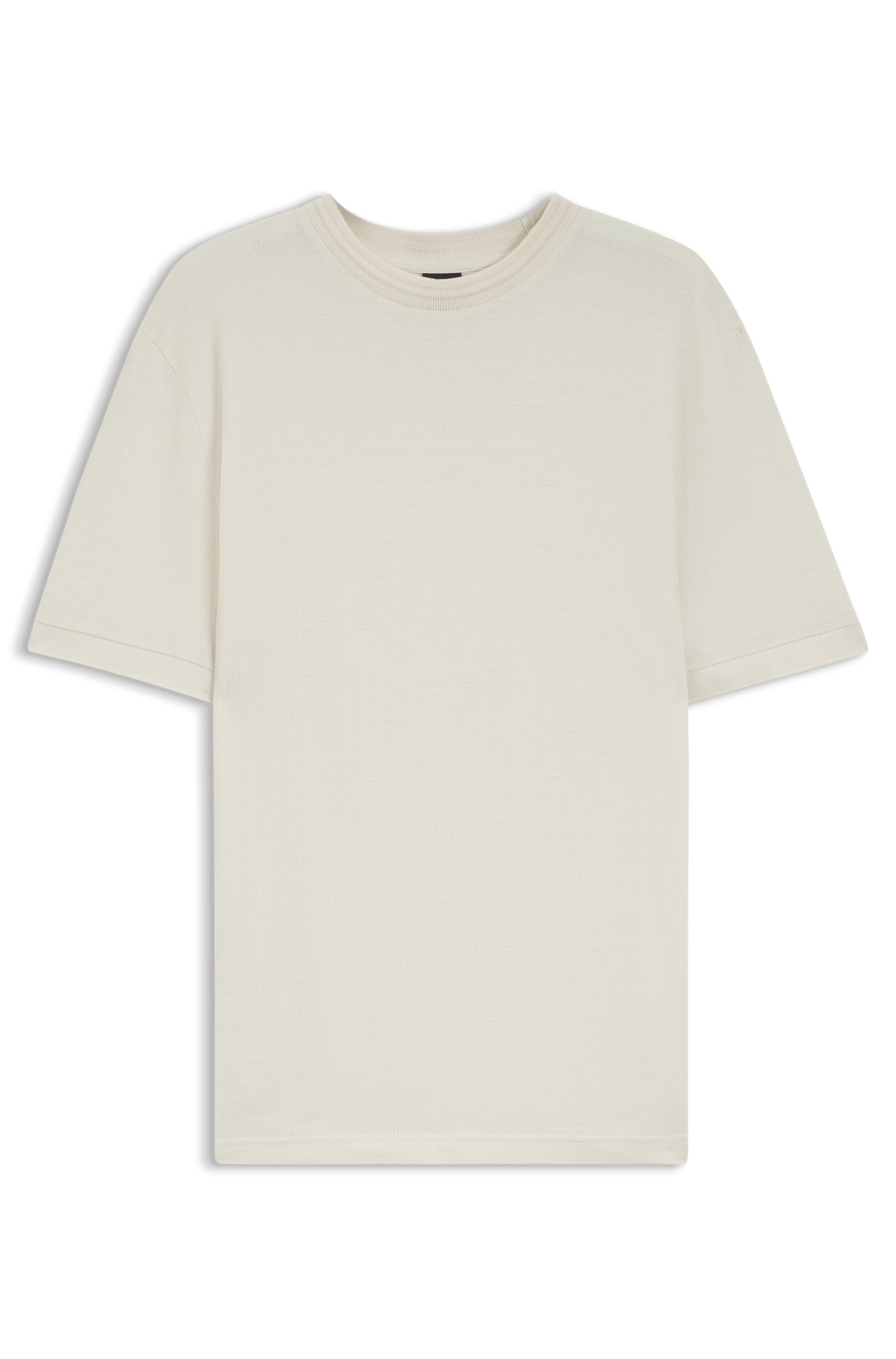 T-shirt regular fit in misto cotone mercerizzato 50554626 131 BOSS 