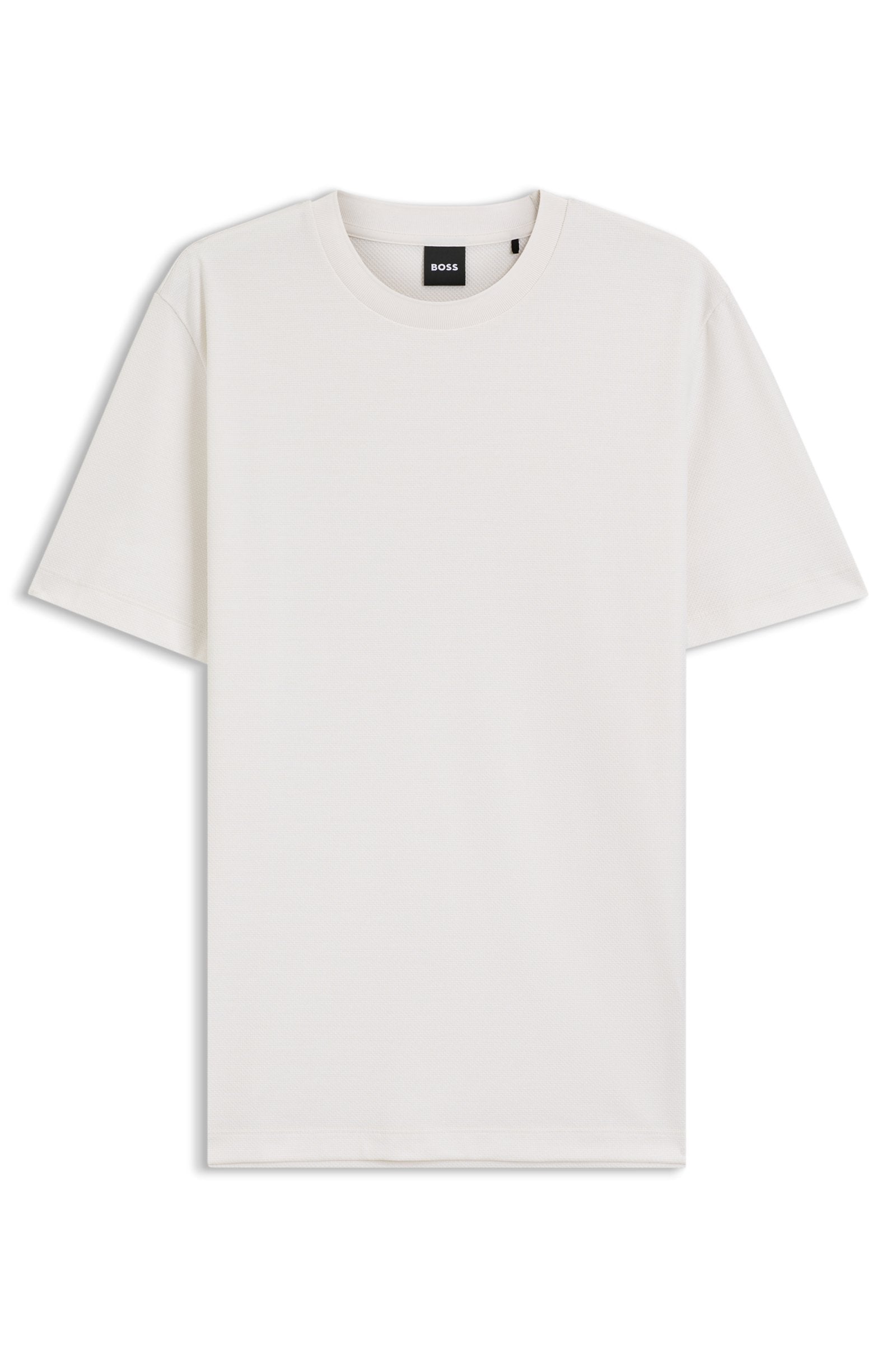 T-shirt in cotone con struttura a bolle 50555163 131 BOSS 