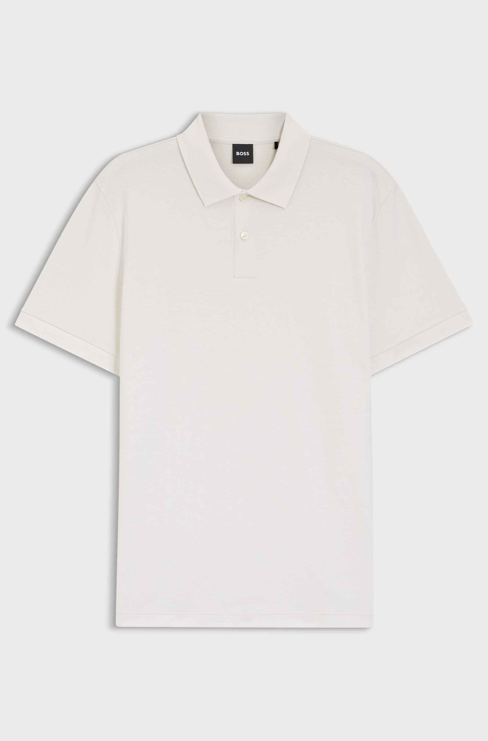 Polo in cotone con lavorazione a bolle 50555172 131 BOSS 