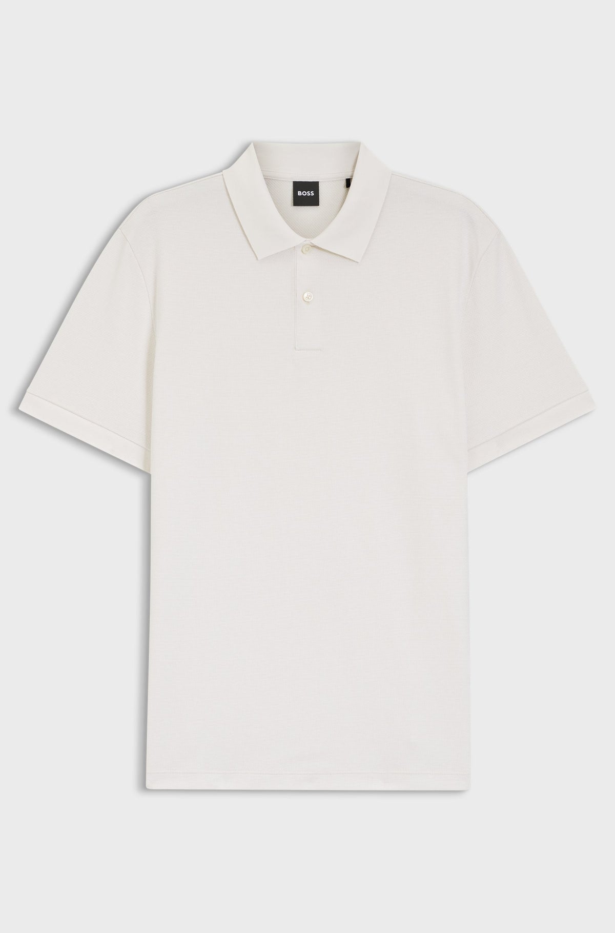 Polo in cotone con lavorazione a bolle 50555172 131 BOSS 